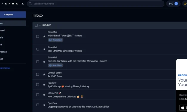 EtherMail: Pirmasis Decentralizuotas Elektroninis Paštas